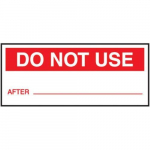 1" x 2-1/4" Production Control Label "Do Not Use"_noscript