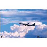Tray Table-Gard Mat, Plane in Clouds, 10" x 16"_noscript