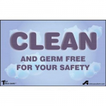 Tray Table-Gard Mat "Clean and Germ Free", 10" x 16"_noscript