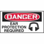 1-1/2" x 3" OSHA Safety Label "Ear Protection..."_noscript