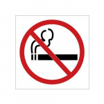 1-1/2" x 1-1/2" Safety Label "No Smoking"_noscript