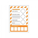 10" x 7" GHS Secondary Container Label "Warning"_noscript