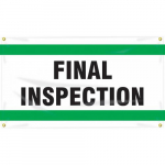 28" x 4' Banner with Legend: "Final Inspection"_noscript