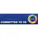 28" x 8' Banner with Legend: "Committed to 5S"_noscript