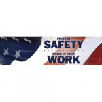 28" x 8ft. Motivational Banner "Pride In Safety ..."