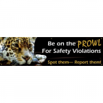 Banner "Be on The Prowl for Safety Violations"_noscript