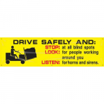 Banner "Drive Safely and Stop, Look, Listen"_noscript