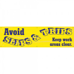 Banner "Avoid Slips and Trips Keep Work Areas Clear"_noscript