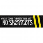 28" x 8ft. Safety Banner "When It Comes To Safety..."_noscript