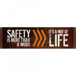 28" x 8ft. Safety Banner "Safety Is More Than ..."