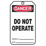 "Danger Do Not Operate" Safety Tag, PF-Cardstock_noscript