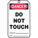 5-3/4" x 3-1/4" PF-Cardstock Tag "Do Not Touch"_noscript