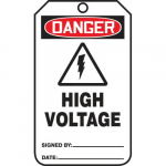 5-3/4" x 3-1/4" PF-Cardstock Tag "High Voltage"