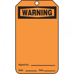 PF-Cardstock OSHA Tag Blank "Warning"_noscript