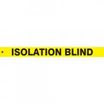 2" x 21" RP-Plastic Tag "Isolation Blind"_noscript