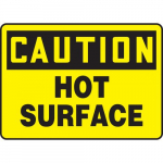 10" x 14" Aluminum Sign: "Caution Hot Surface"_noscript