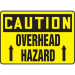 10" x 14" Aluminum Sign: "Caution Overhead Hazard"_noscript