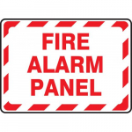 10" x 14" Adhesive Vinyl Sign: "Fire Alarm Panel"_noscript