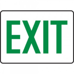 10" x 14" Aluminum Safety Sign with Legend: "Exit"_noscript