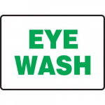 10" x 14" Accu-Shield Safety Sign: "Eye Wash"_noscript