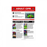 20" x 14" Safety Poster "Adult CPR"_noscript