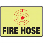 10" x 14" Aluma-Lite Glow Sign: "Fire Hose"_noscript