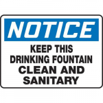 10" x 14" Safety Sign "Keep This Drinking ..."_noscript