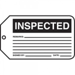 Safety Tag "Inspected"_noscript