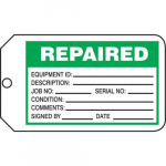 Safety Tag "Repaired"
