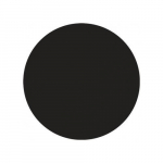 1" Diameter Magnetic Shape - Circle Black_noscript