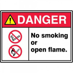 10" x 14" ANSI Safety Sign "No Smoking ..."_noscript
