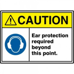 10" x 14" ANSI Safety Sign "Ear Protection ..."_noscript