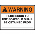 10" x 14" ANSI Safety Sign "Permission To ..."_noscript