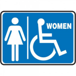 10" x 14" Restroom Sign "Handicapped ..."_noscript