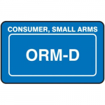 1-1/2" x 2-1/2" ORM-D Label "Consumer"_noscript