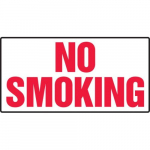 12" x 24" Smoking Control Sign "No Smoking"