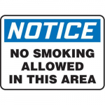 10" x 14" Control Sign "No Smoking ..."_noscript