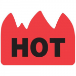 1-1/2" x 2" Urgent Label "Hot"_noscript