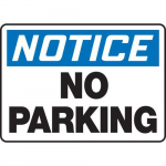 12" x 18" OSHA Notice Safety Sign "No Parking"_noscript