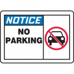 10" x 14" OSHA Notice Safety Sign "No Parking"_noscript