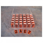 1-3/4" Reflective Letters & Numbers Kit Orange