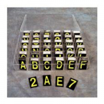 1-3/4" Reflective Letters & Numbers Kit Yellow