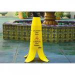 24" Bilingual the Banana Cone "Caution Wet Floor"_noscript