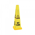 25" Quad Warning Safety Cones "Wet Floor"_noscript