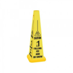 25" Quad Warning Safety Cones "Caution Falling"_noscript