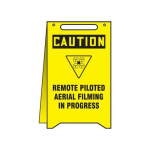 Sign Stand "Remote Piloted Aerial Filming in ..."