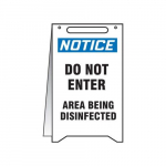 Fold-Ups Notice Sign "Do Not Enter Area Being"_noscript