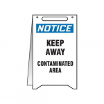 Fold-Ups Notice Sign "Keep Away Contaminated Area"