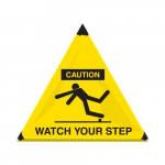 18" x 20" OSHA Caution Floor Sign "Watch Your Step"_noscript