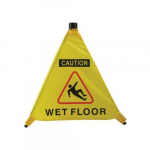 20" x 18-1/2" OSHA Caution Floor Sign "Wet Floor"_noscript